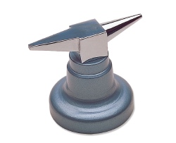 Double Horn Anvil W/ Round Base