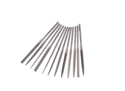 12 assorted escapement files 