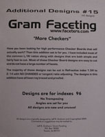 Gram Faceting Designs Additional Design #12 Glitter - Money Cuts