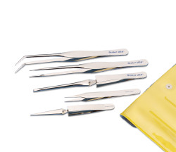 five piece solder utility tweezers kit